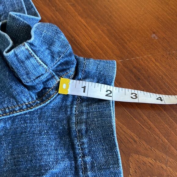 American Rag Blue Denim Pleated Jeans Shorts Juniors Size 7 Trouser Short - Picture 10 of 10